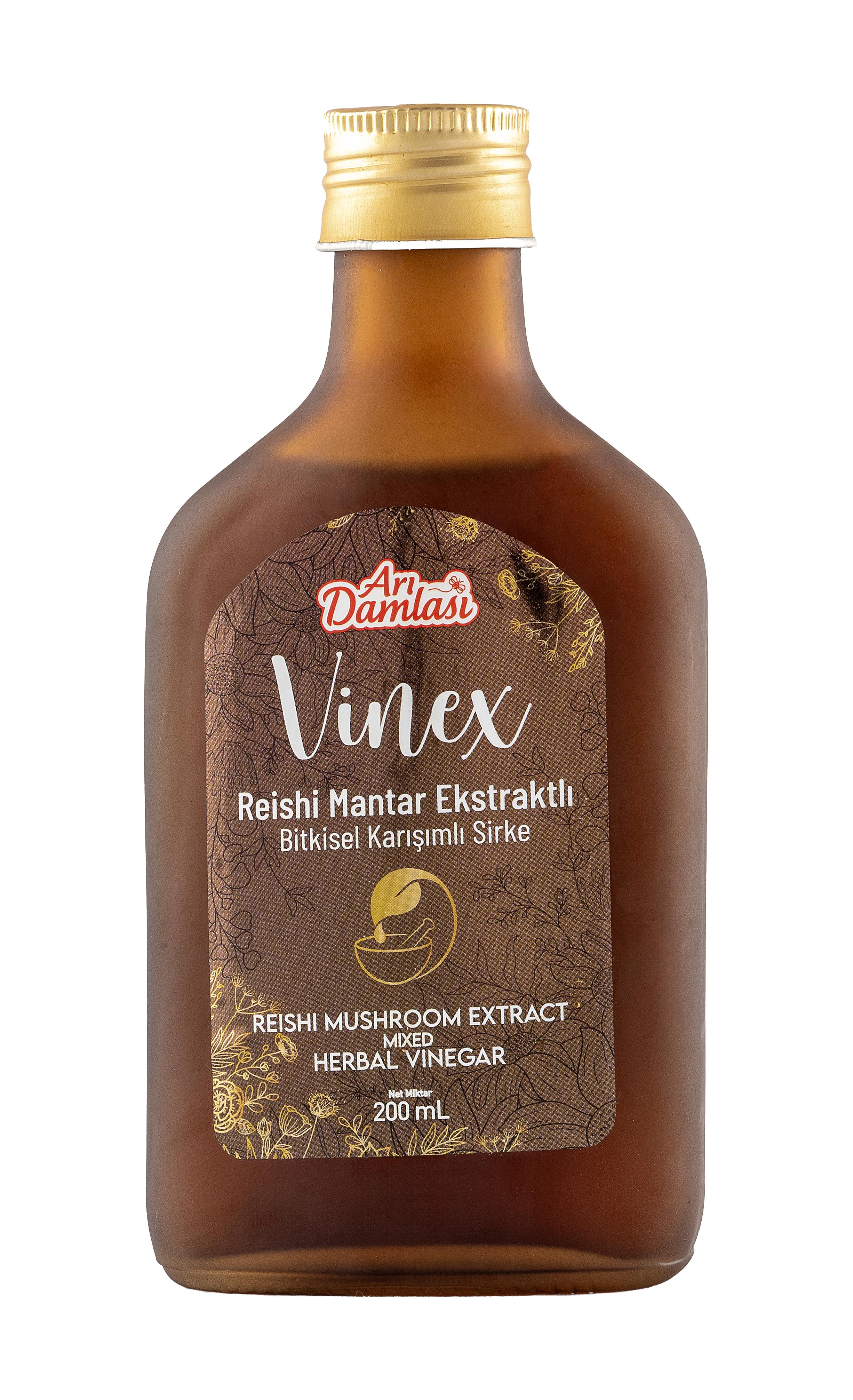 Reishi Mantar Ekstraktlı Bitkisel Karışımlı Sirke