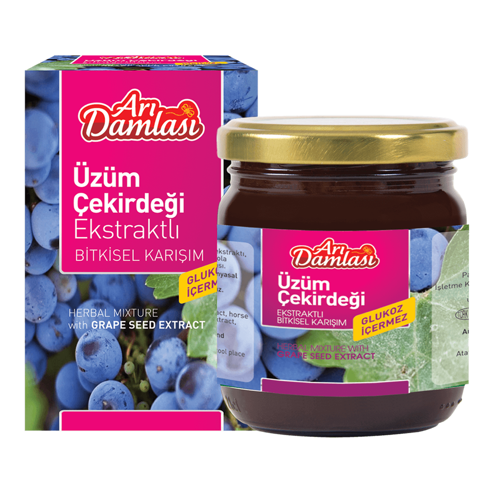 Üzüm Çekirdeği Ekstraktlı Bitkisel Karışım 230 g