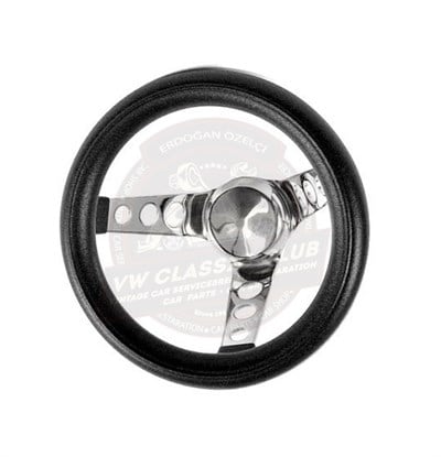 Pacific United 3 Kollu Direksiyon Simidi Spor Tip Siyah