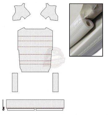 Vw Classic Club Tavan Döşemesi Krem