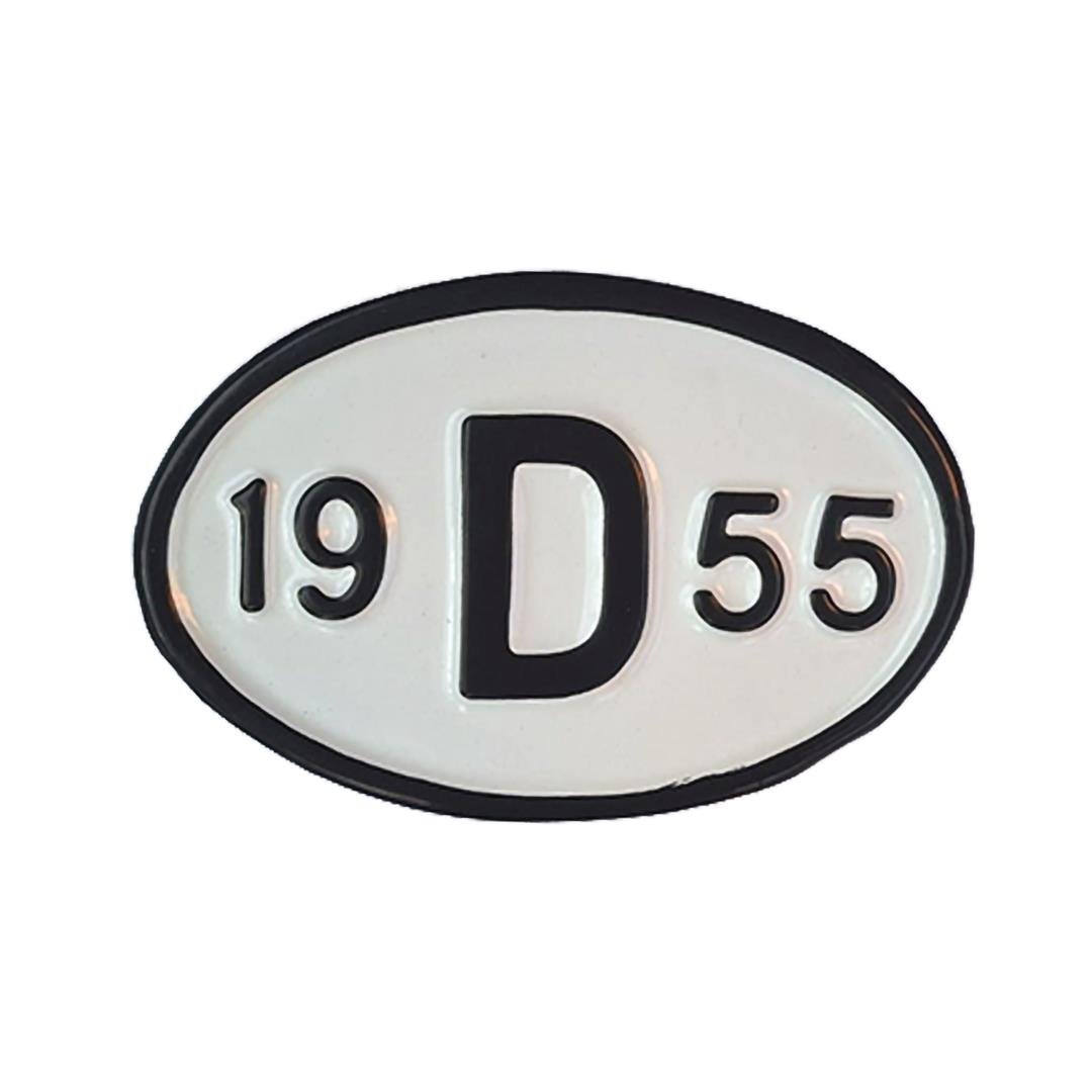 Arka Yıl Plakası 19D55 (1955)