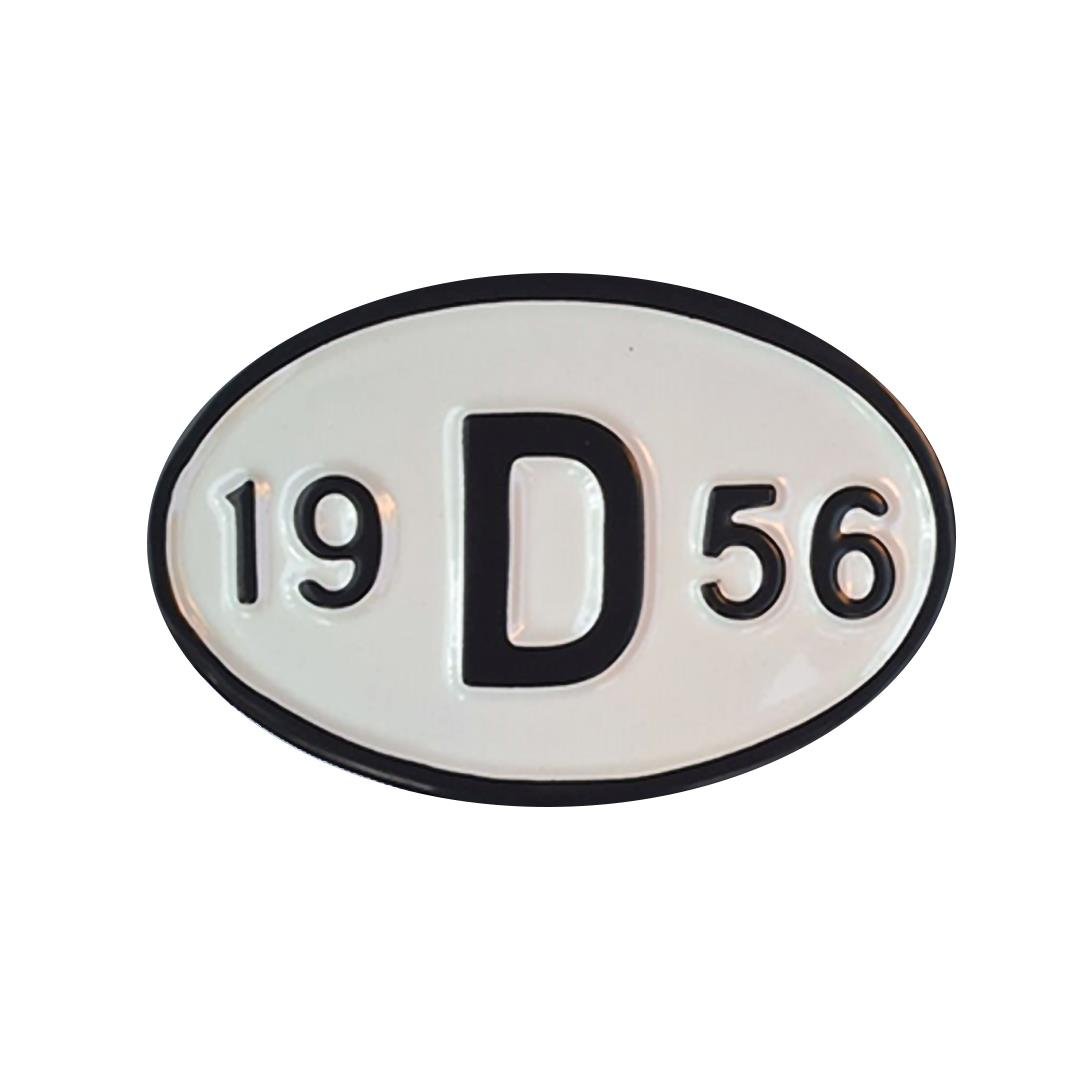 Arka Yıl Plakası 19D56 (1956)