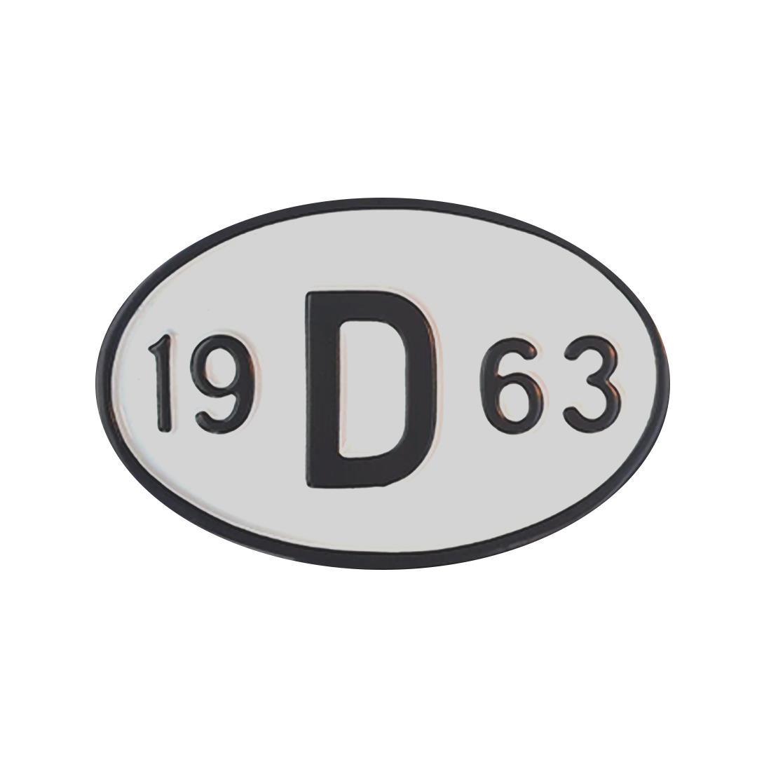 Arka Yıl Plakası 19D63 (1963)