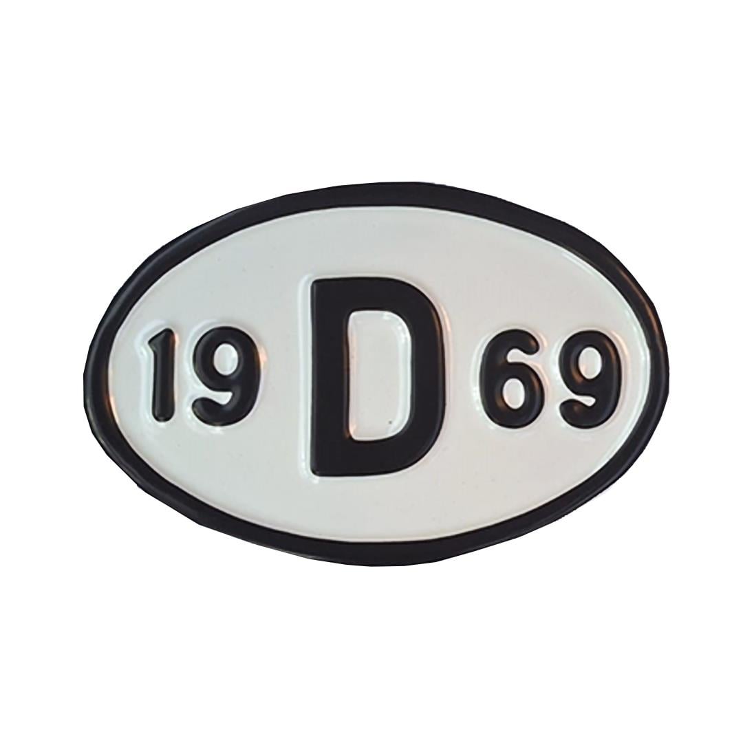 Arka Yıl Plakası 19D69 (1969)