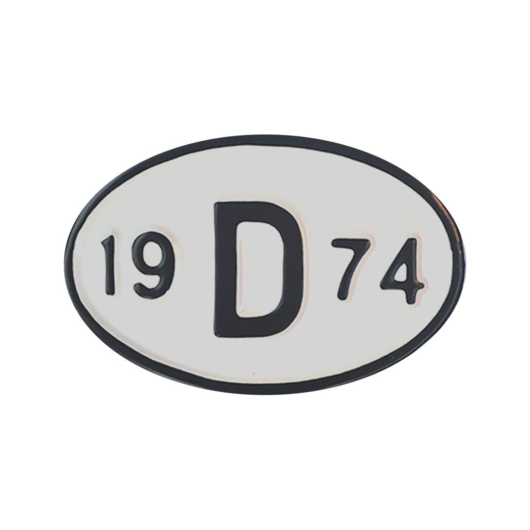 Arka Yıl Plakası 19D74 (1974)