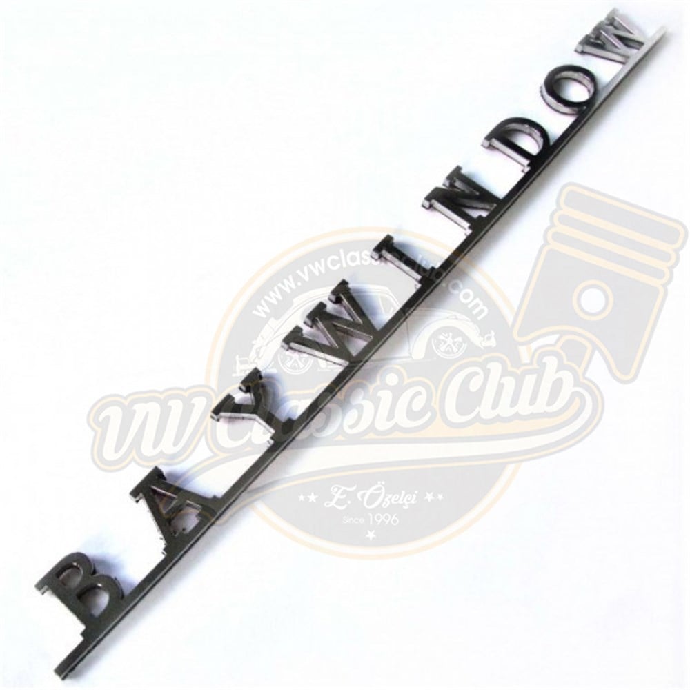 Baywindow Yazı Krom Logo Amblem