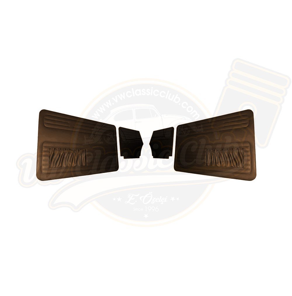 Cabrio Kapı Döşemesi Çift Cepli Takım Kahverengi (1300-1302-1303)