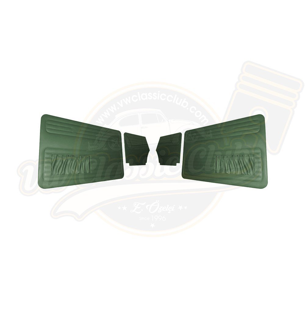 Cabrio Kapı Döşemesi Çift Cepli Takım Yeşil (1300-1302-1303)