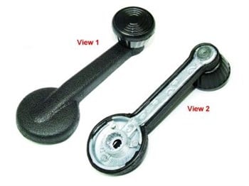 BBT4VW Cam Açma Kolu Siyah Plastik İnce