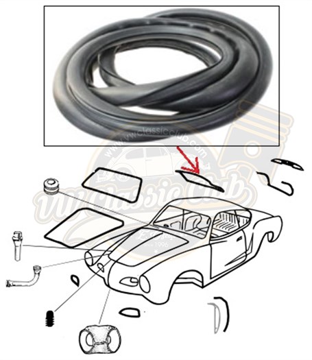 Karmann Ghia Arka Cam Lastiği