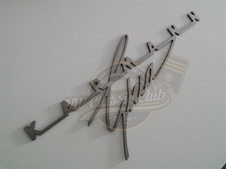 Karmann Ghia Yazı Krom Logo Amblem Paslanmaz