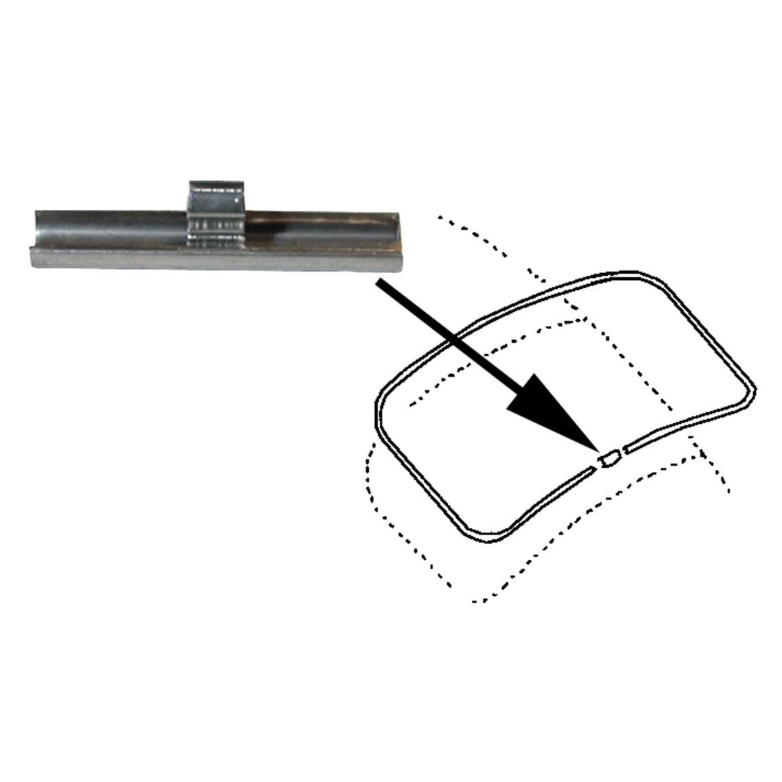 Nikelaj Cam Ara Segmanı Krom Adet (1100-1200-1300-1302-1303-T2-Karmann Ghia-Variant)