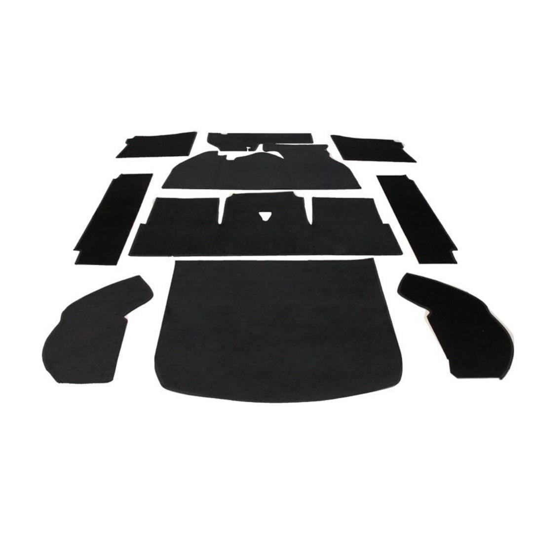 Taban Halısı 10 Parça Siyah (1300)