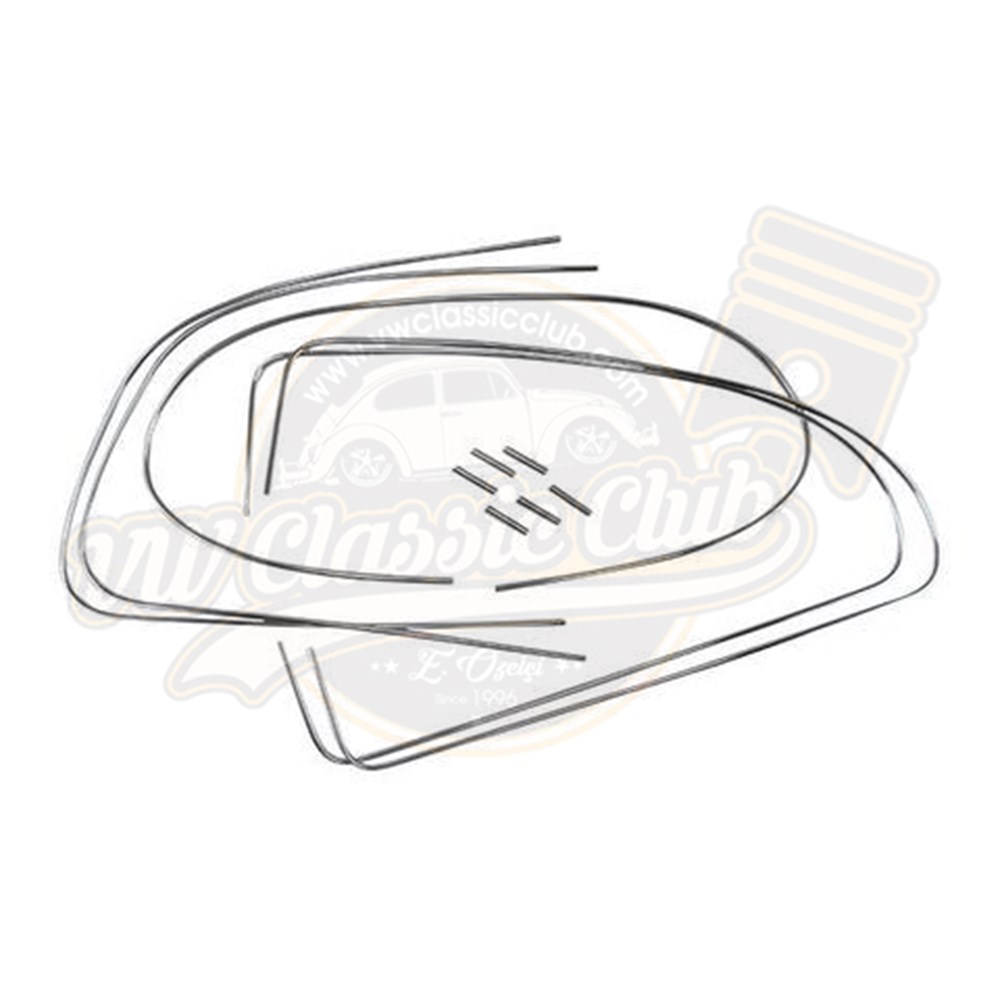VW Oval Cam Çerçeve Nikelajı Alüminyum Set (1953'den 1957'ye Kadar)