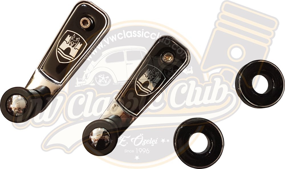 Wolfsburg Siyah Cam Açma Kolu Takım (1300-1302-1303-Karmann-Variant-T2)