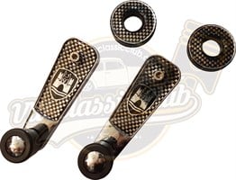 Wolfsburg Siyah Damalı Cam Açma Kolu Takım (1300-1302-1303-Karmann-Variant-T2)
