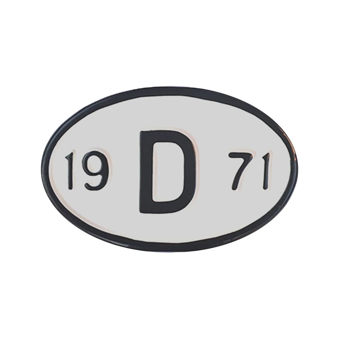 Yıl Plakası 19D71 (1971)