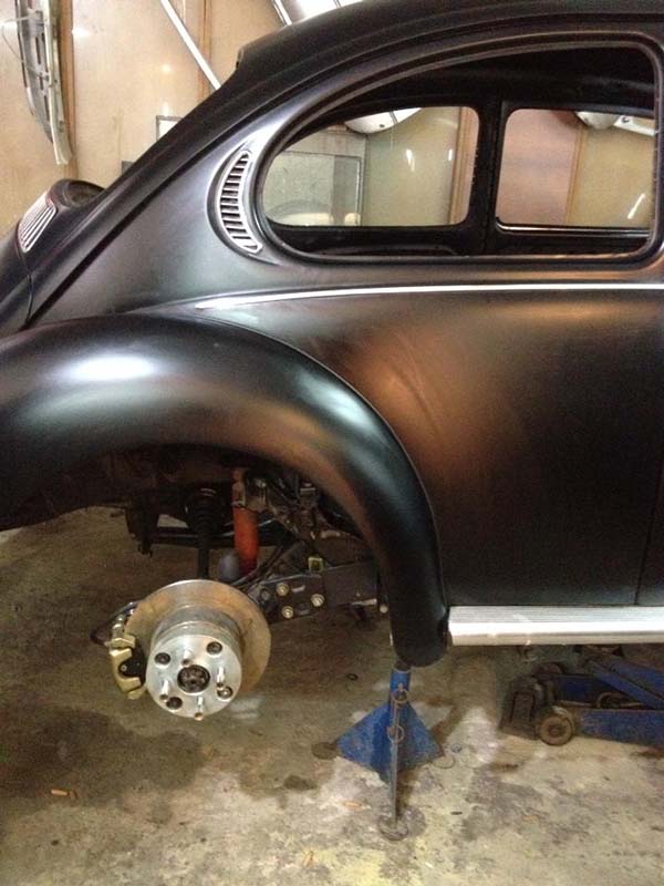 Volkswagen 1303 bug beetle classic mat siyah restorasyon