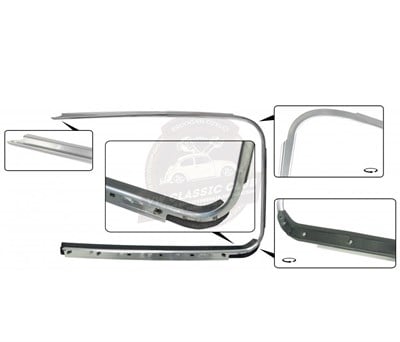 TM Outer Window Trim with Scraper - Pair