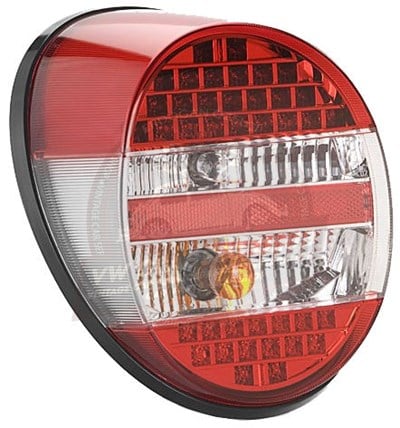 Paruzzi Complete Rear Light with LED Lights Red Smoked and Red Lens 