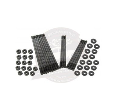 Jopex Stud Set Twin Port Cylinder Head To Case 8mm with Nuts and Washers