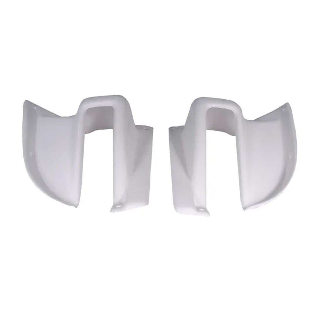 Rear Hatch Hinge Covers, White, Pair (T2)
