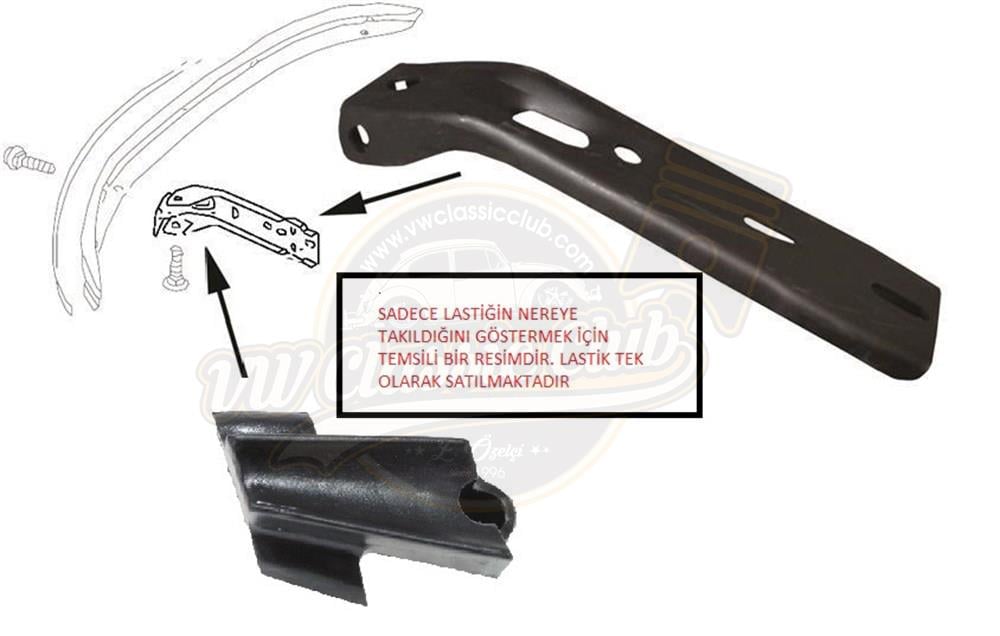 Right Rear Bumper Support Wedge (1303-1200STD.)