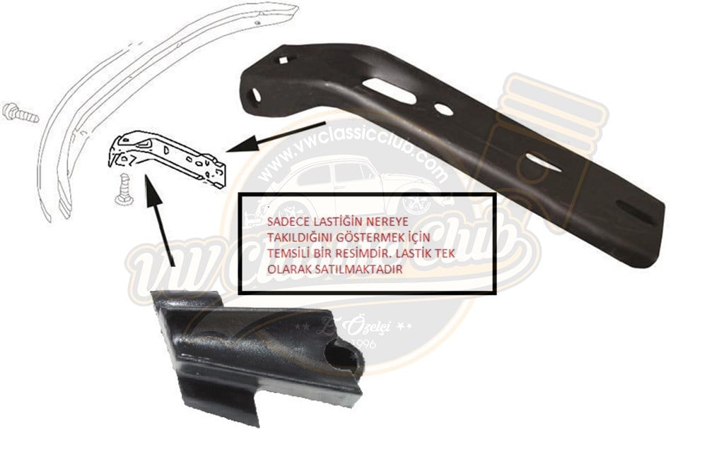 Left Rear Bumper Support Wedge