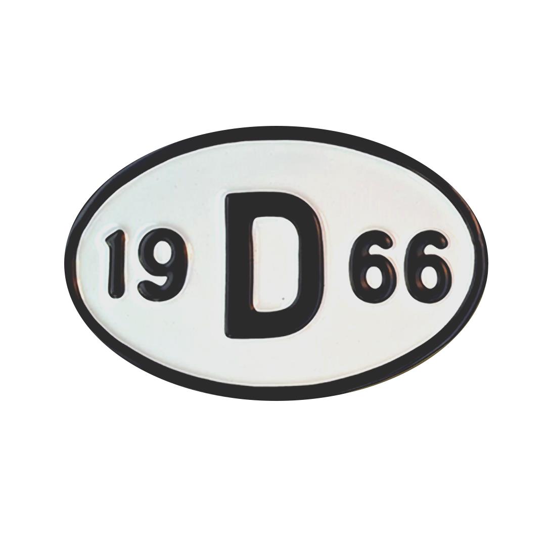 Arka Yıl Plakası 19D66 (1966)