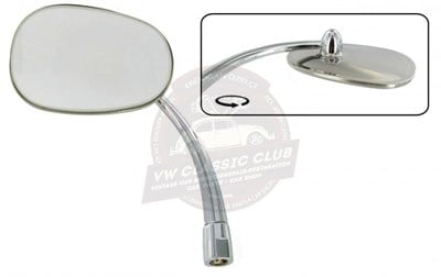 Jopex Door Mirror Oval Left