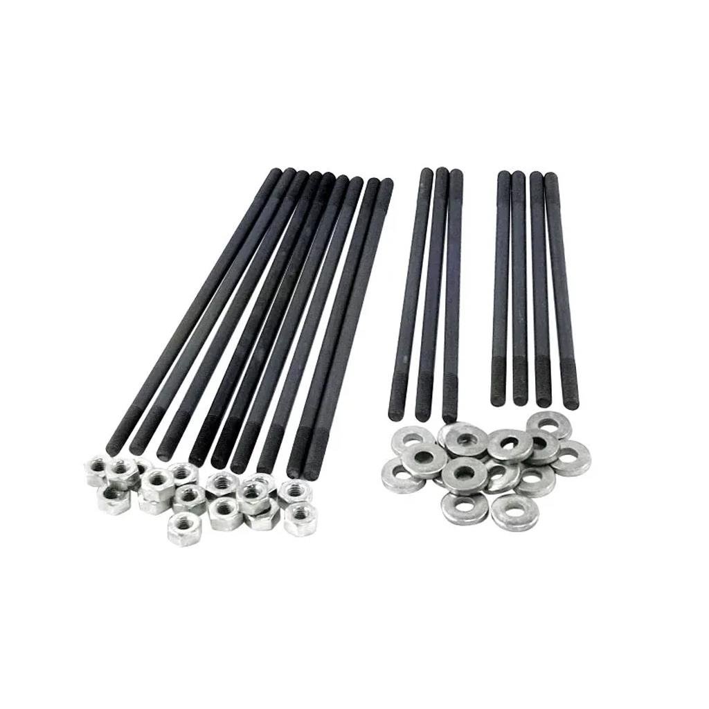 Stud Set Twin Port Cylinder Head To Case 8mm with Nuts and Washers (Piece)