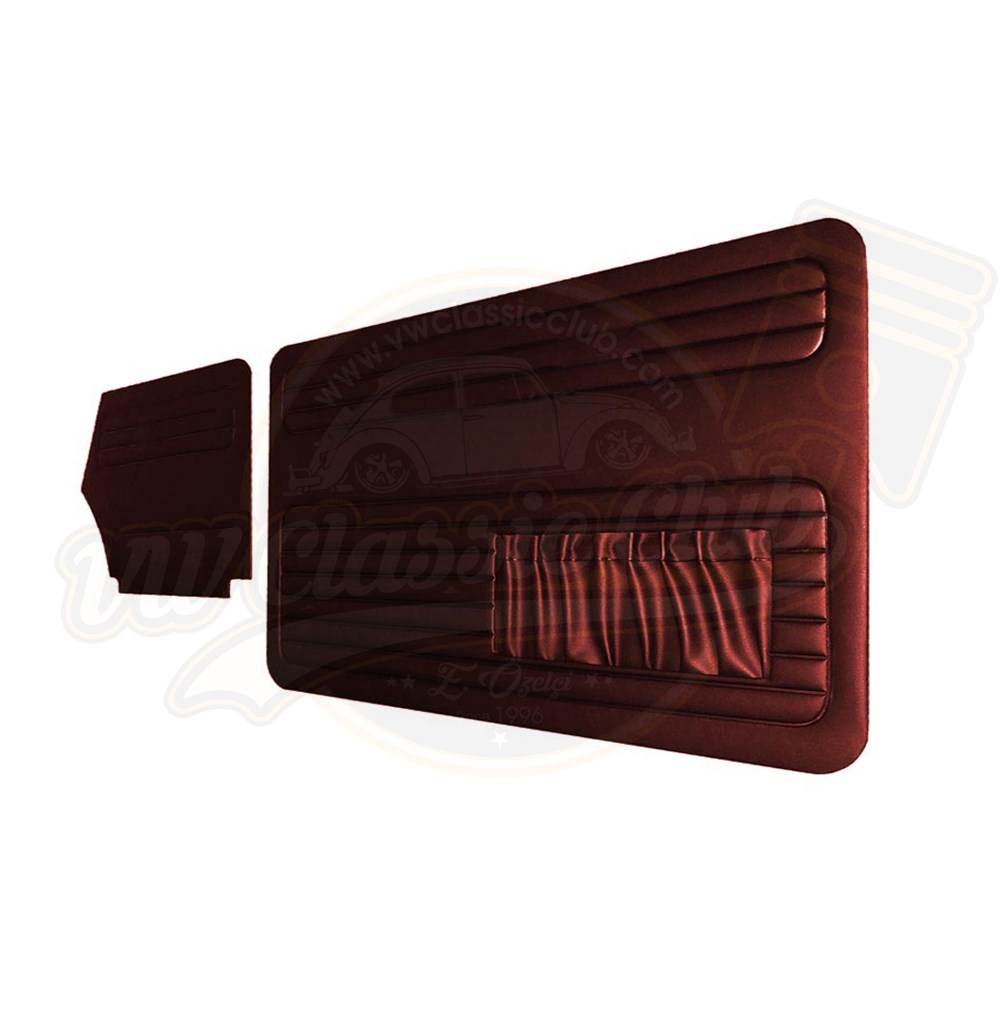Cabrio Door Panel Set Claret-Red (1300-1302-1303)