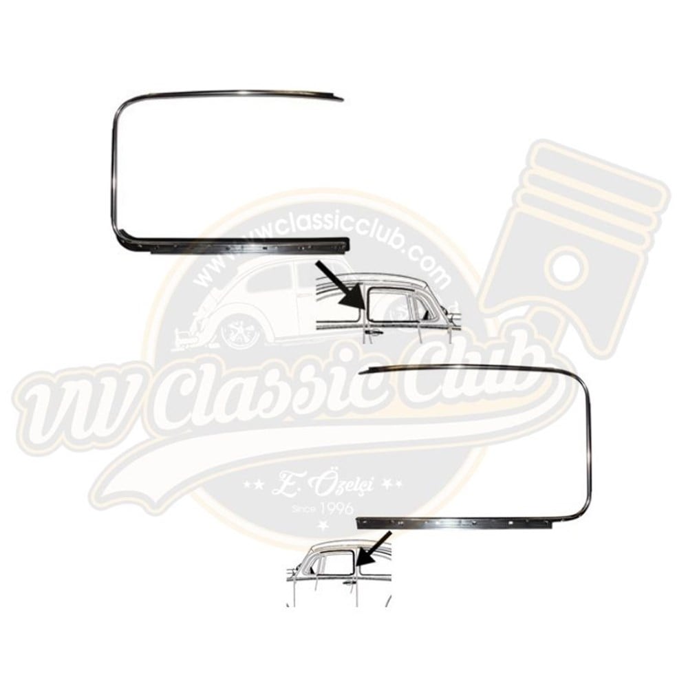 Outer Scraper With Aluminium Trim For Door Window (1100-1200)