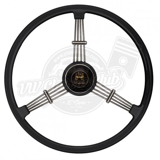 Horn Button With Clock Ivory-Silver (1100-T1)