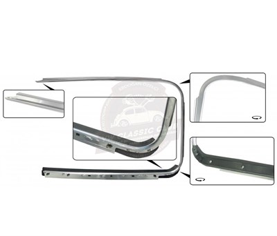 BBT4VW Outer Window Trim with Scraper - Left