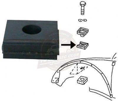 Upper Front Axle Mounting Block