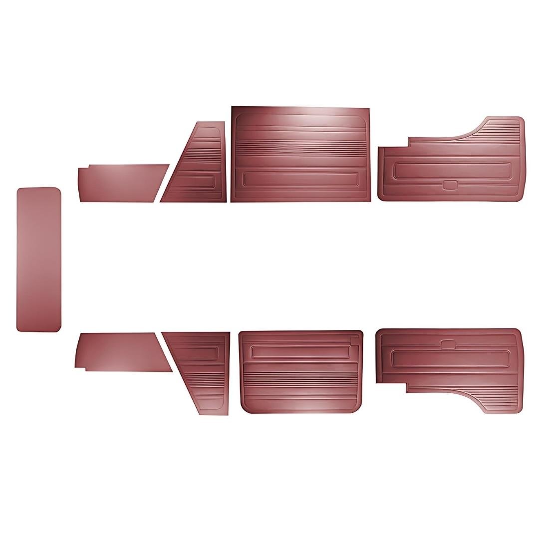 Door Panel Set With 9 Pieces Bordeaux (T3)