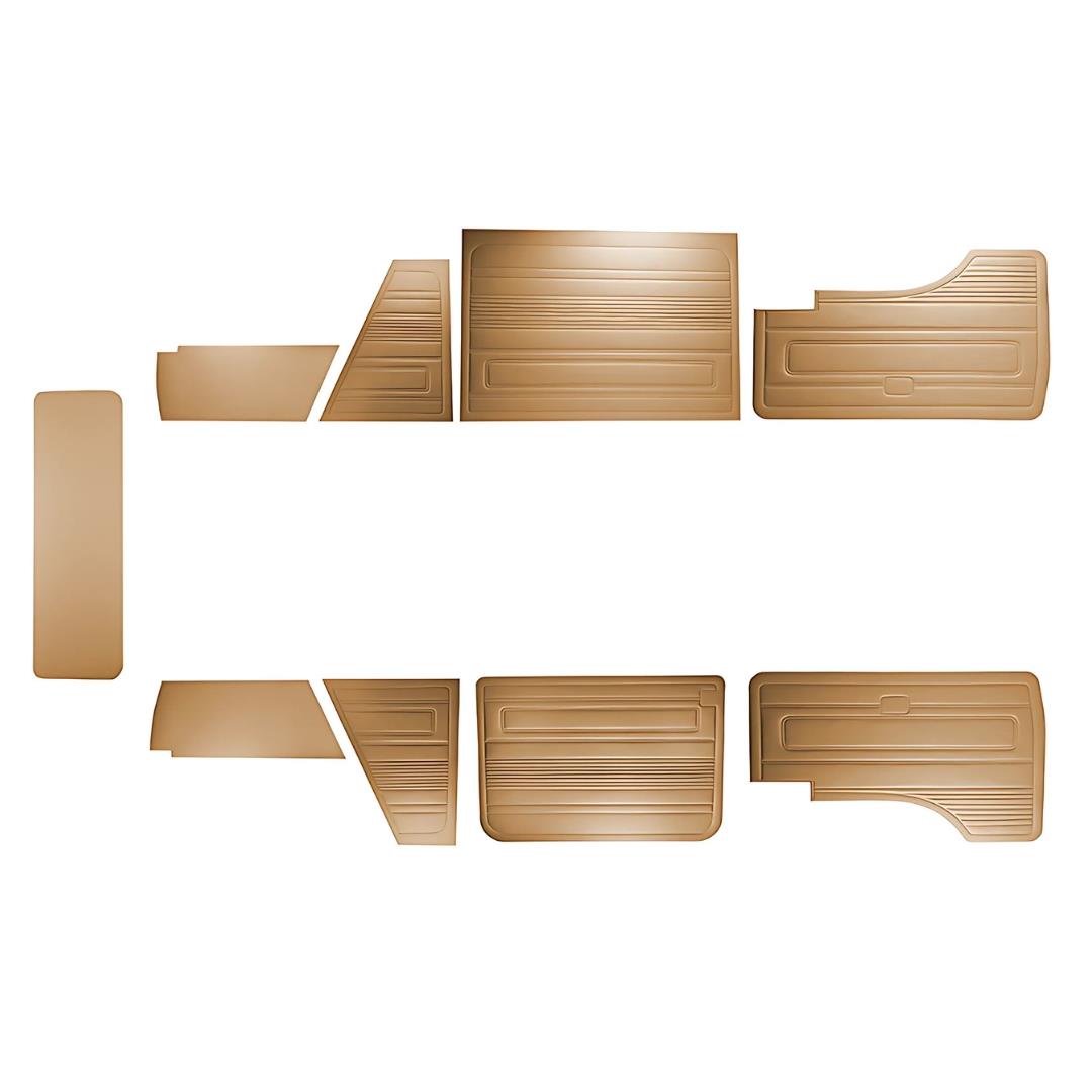 Door Panel Set With 9 Pieces Caramel (T3)