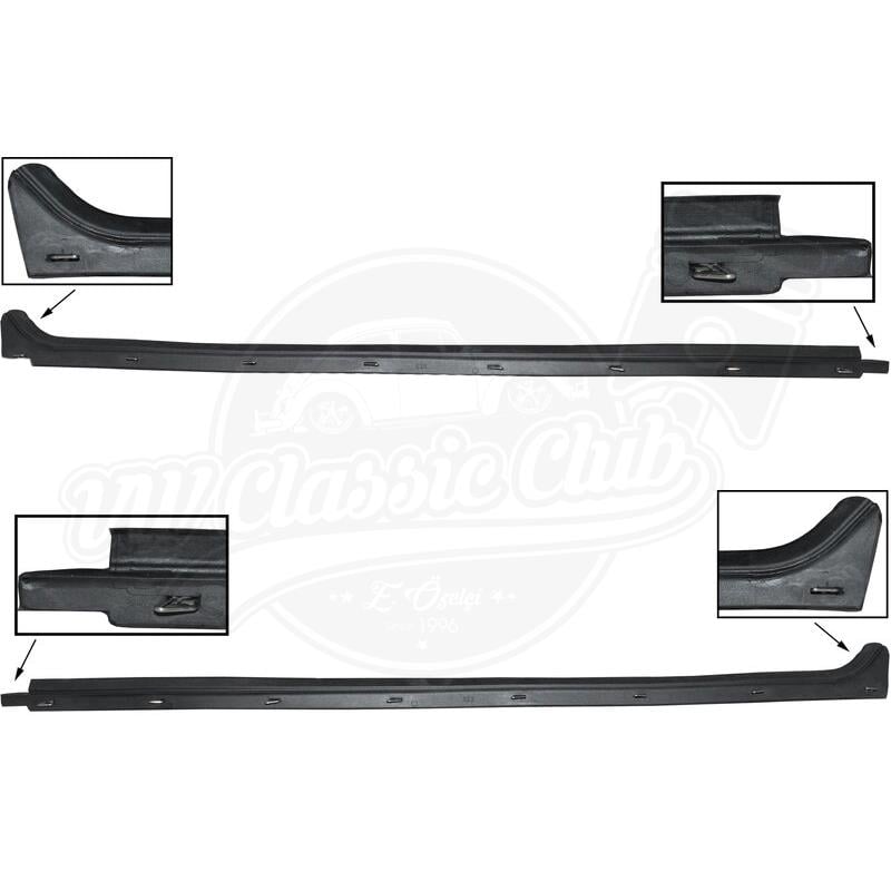 Inner Scraper for Door Window Including Spring Clip, Set (T2)