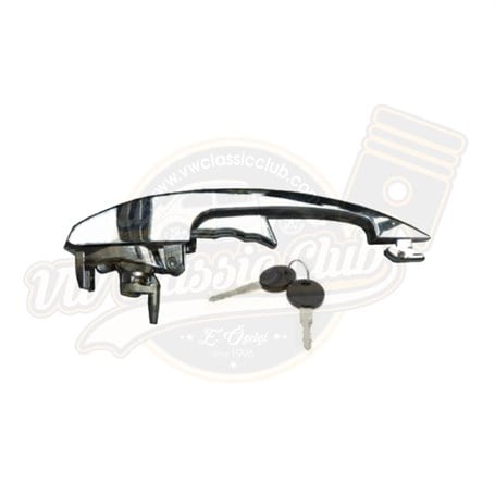 Locking Door Handle with Keys Chrome (1300-1302-1303)