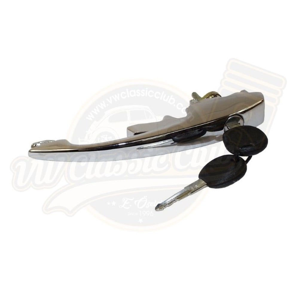 Locking Door Handle with Keys Chrome (1300-1302-1303)