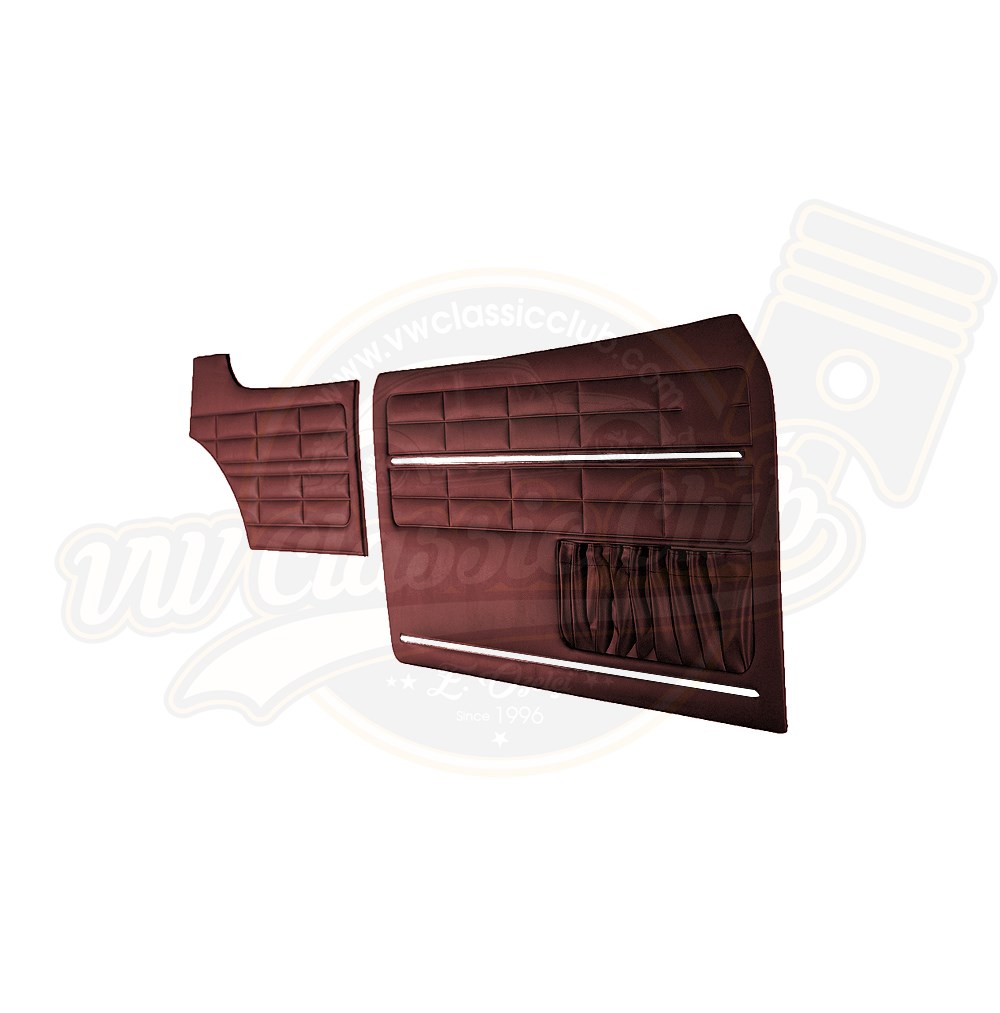 Karmann Ghia Kapı Döşemesi Takım Bordo (1960-1974)