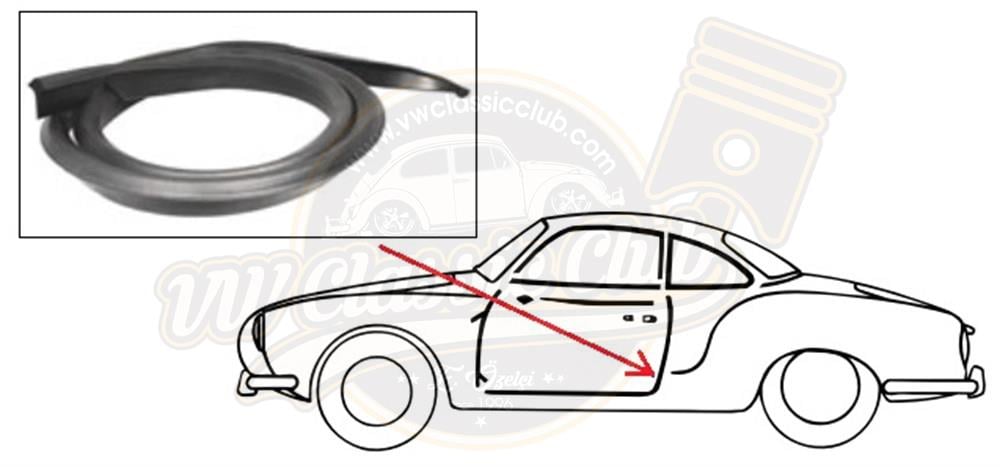 Karmann Ghia Lower Door Seal Left