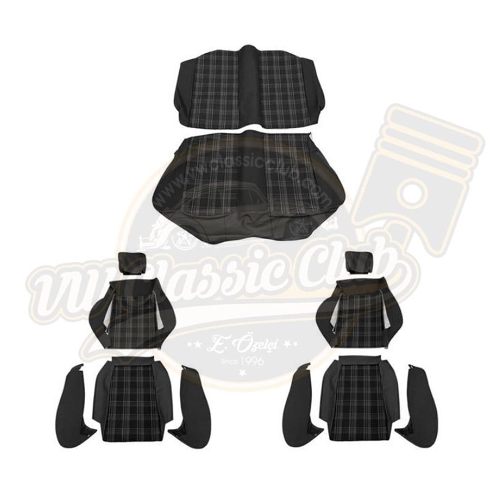 Koltuk Kılıfı Turuncu Çizgili VW Golf MK1 Coupe