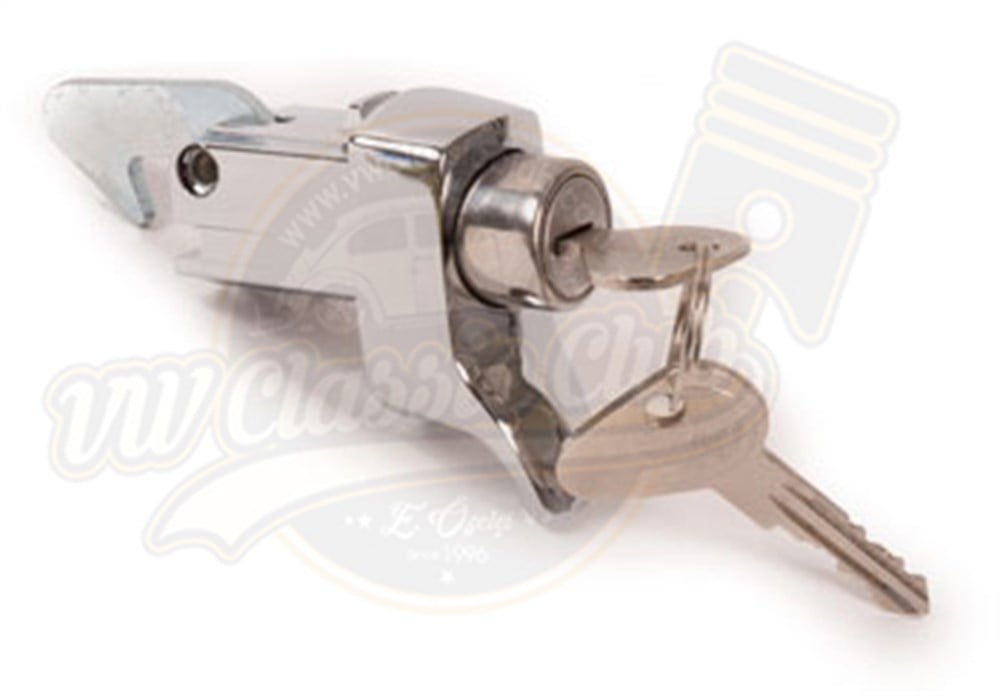 Engine Lid Lock with Keys - Chrome