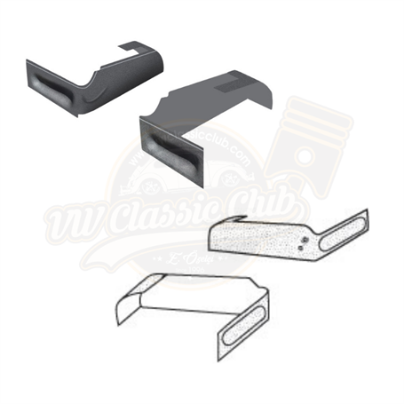 Seat Stand Surround Mats, Black, Rubber (T2)