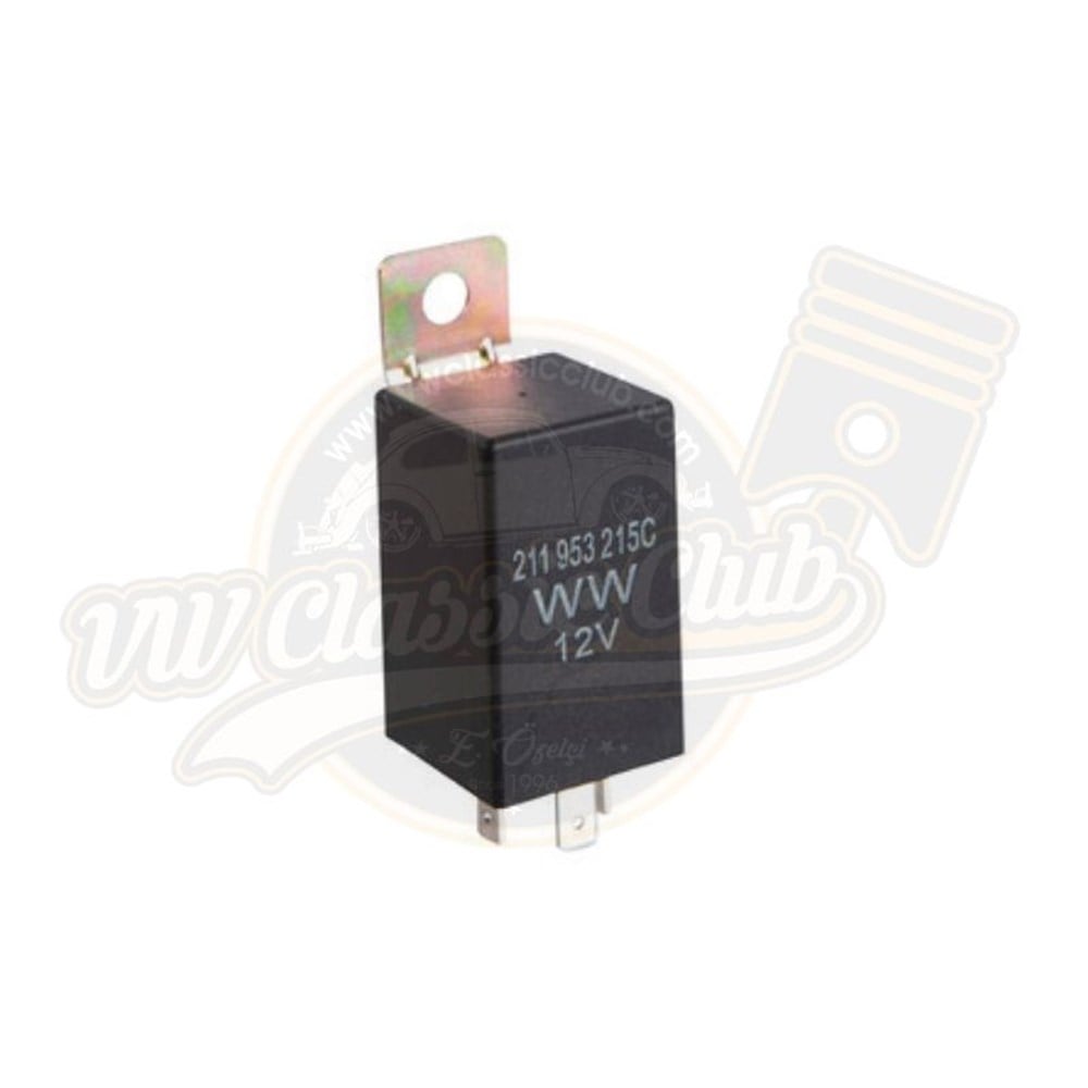 Turn Signal Flasher Relay, 12 Volt, 4 Prong (1100-1200-1300-1302-1303-Karmann-Variant-T1-T2)