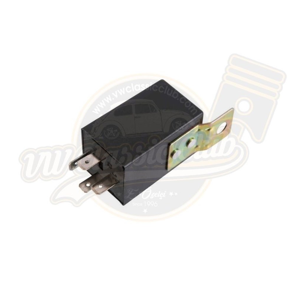 Turn Signal Flasher Relay, 12 Volt, 4 Prong (11001200130013021303KarmannVariantT1T2