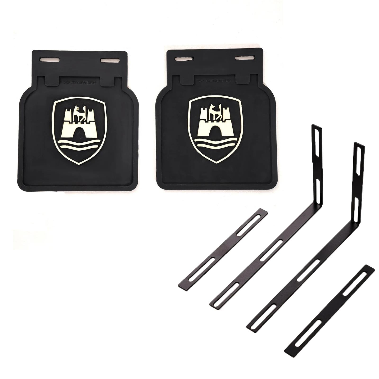 Mud Flaps With Wolfsburg Emblem, Black (Set)