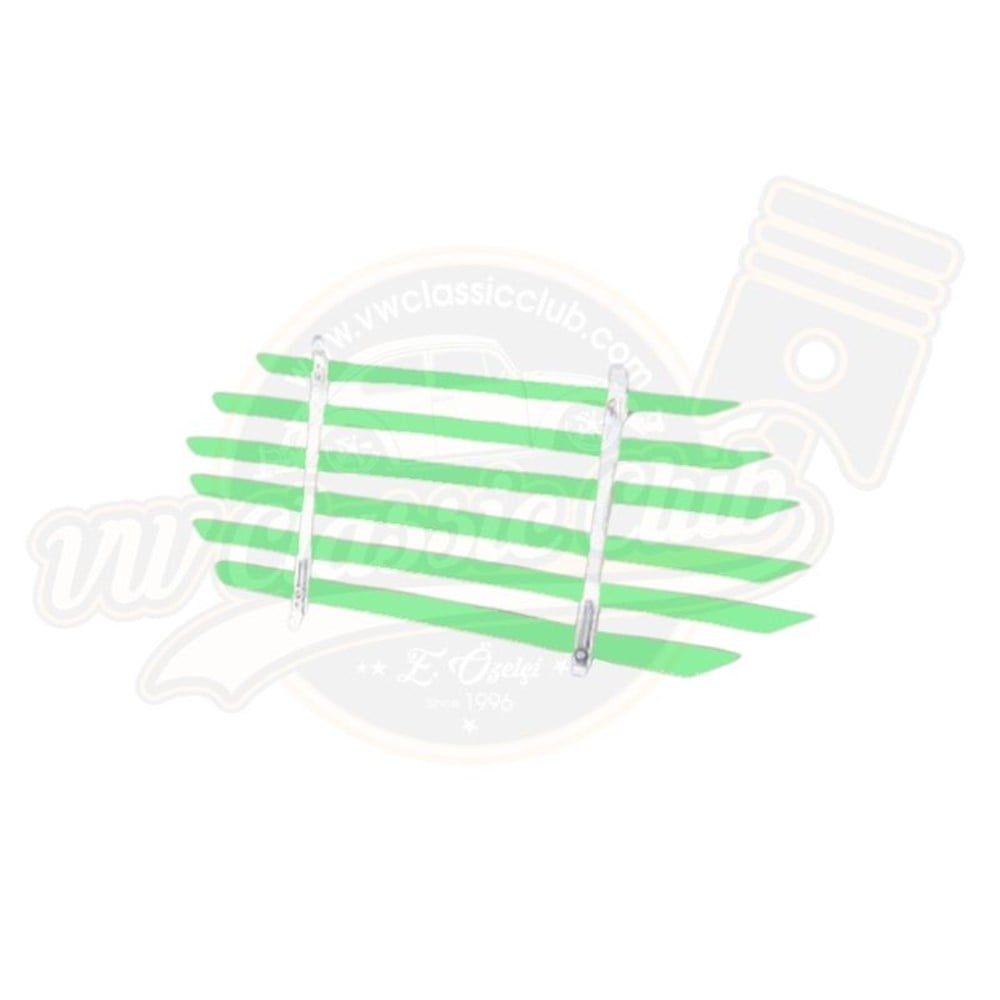 Rear Window Interior Blinds / Louver Set Green 210348140 VW Classic